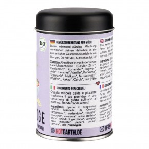 Plaisir Porridge | bio | mélange d'épices | HOT EARTH