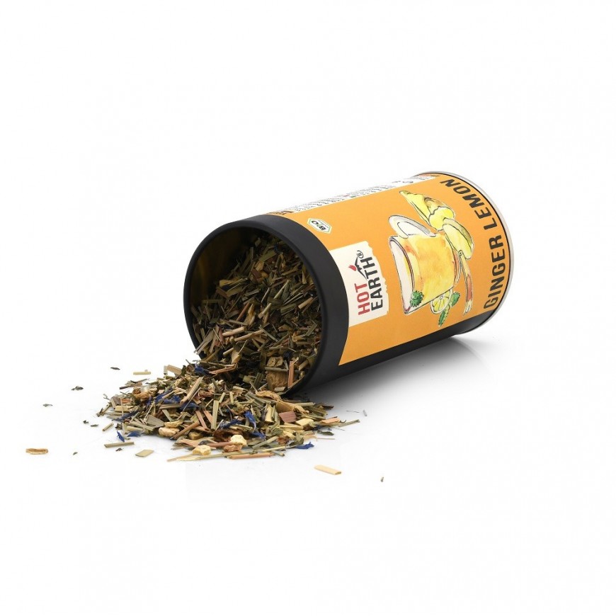 Tè allo zenzero e limone | biologico | foglie sfuse | HOT EARTH